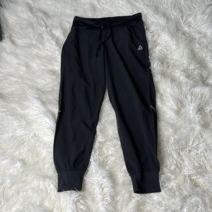 Reebok XS black joggers with mesh detail